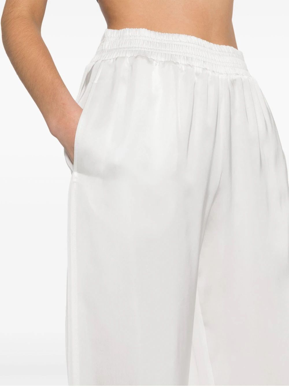 FABIANA FILIPPI  Pantaloni Bianchi da Donna Fabiana Filippi - 100% Viscosa Saldi Di Fabbrica