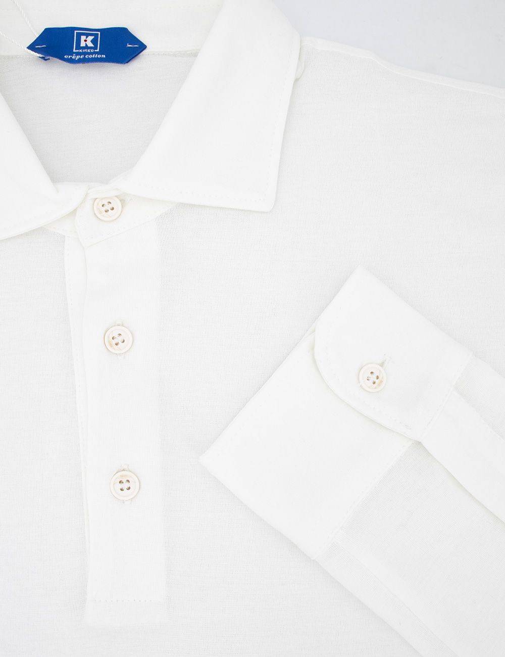 KIRED  Polo da Uomo in Cotone Bianco KIRED - Vestibilità Normale In Saldo