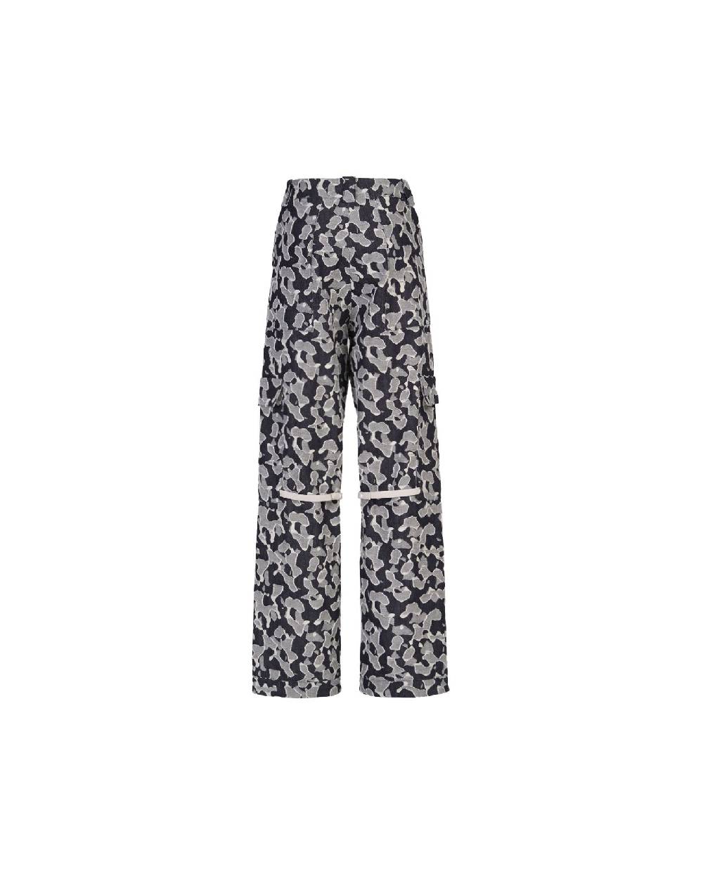 TAKATURNA  Pantaloni Denim Unisex Nero Mezzanotte e Grigio di TAKATURNA Moda