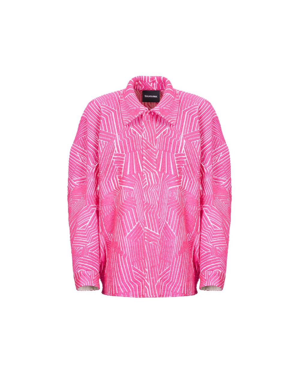 TAKATURNA  Giacca Cinetica Unisex Rosa Impetuoso & Bianco di TAKATURNA