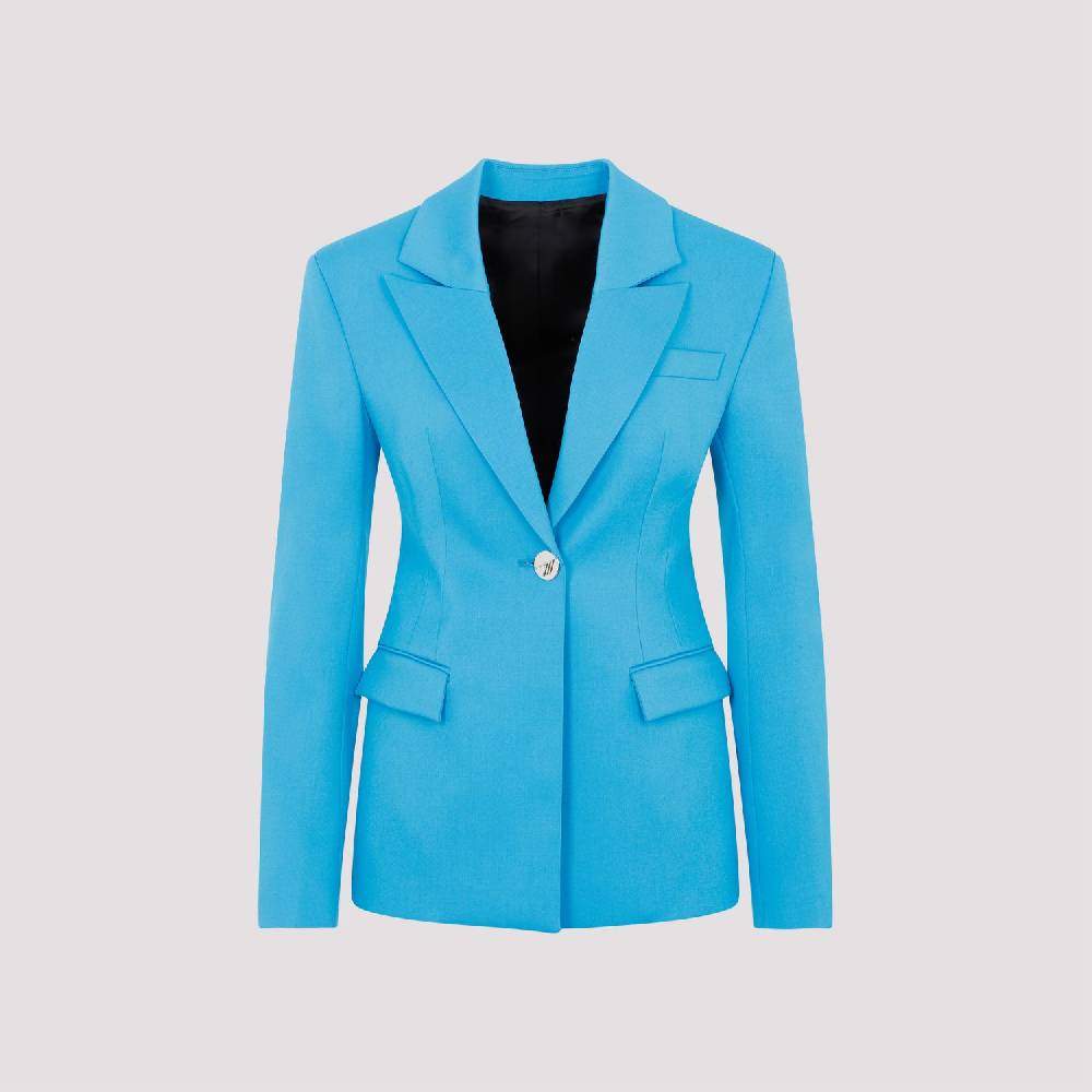 ATTICO  Blazer Blu Capri in Misto Lana da Donna Attico Consegna Veloce