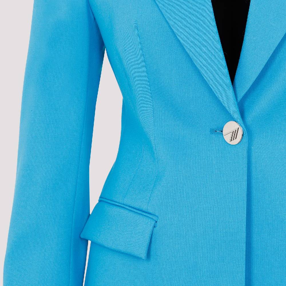 ATTICO  Blazer Blu Capri in Misto Lana da Donna Attico Consegna Veloce