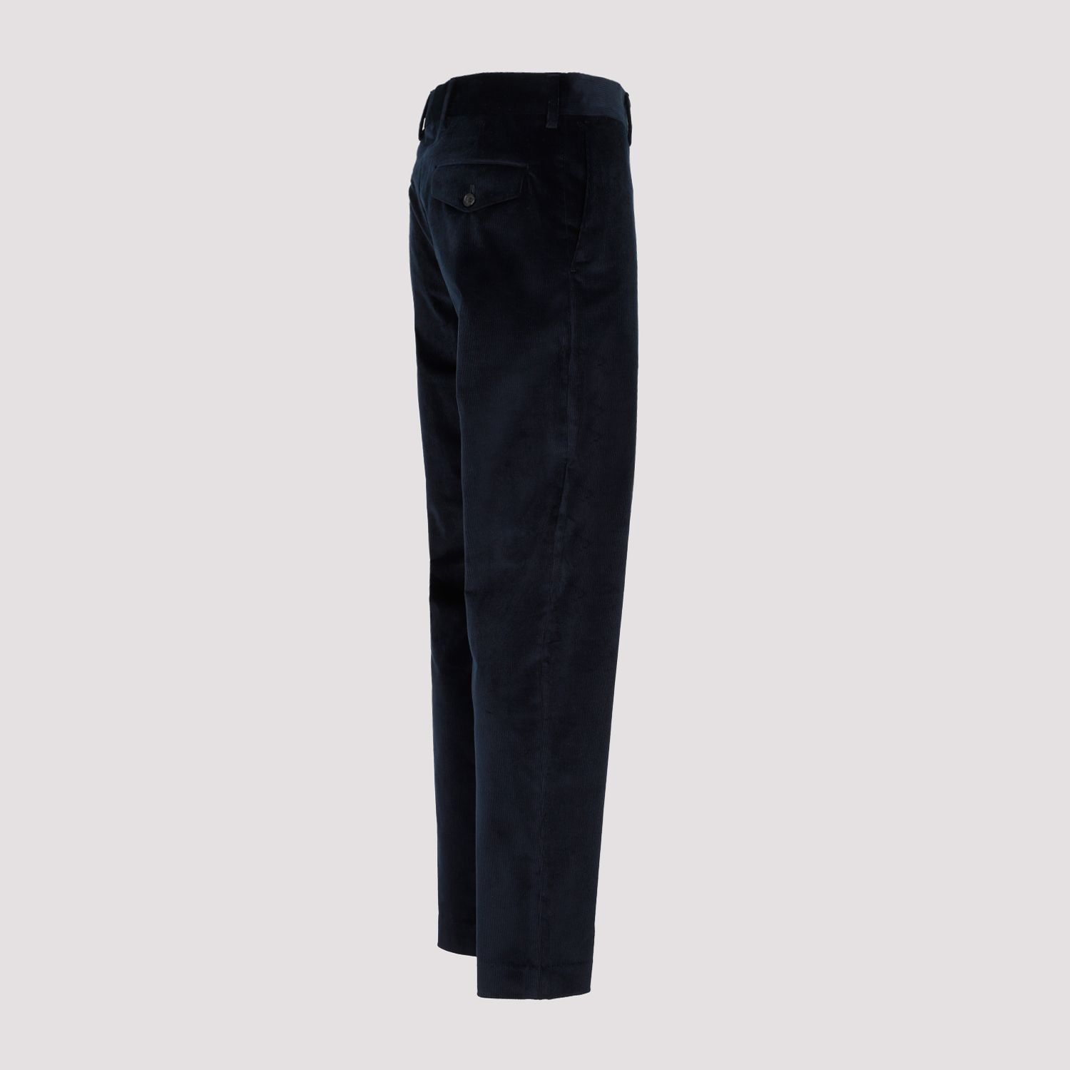 PAUL SMITH  Pantaloni in Velluto Cotone e Lana Blu Navy Paul Smith Novità