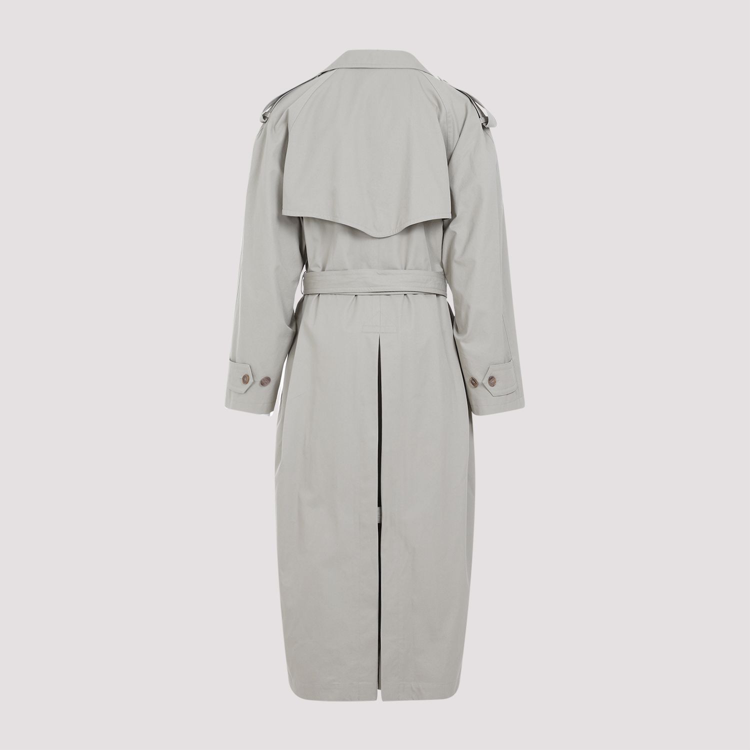 BALENCIAGA  Cappotto Cotone Beige Militare Balenciaga Donna Presa