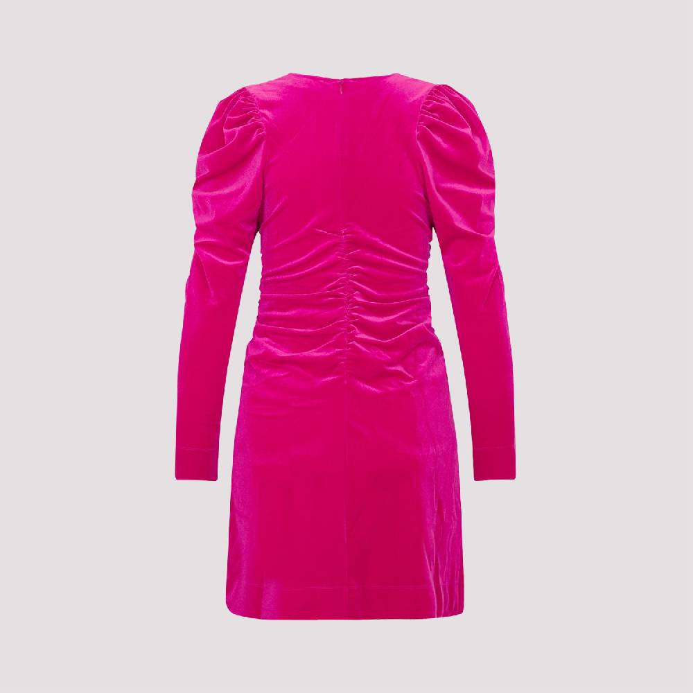 GANNI  Abito Mini in Velluto GANNI Love Potion - Rosa & Viola Offerte
