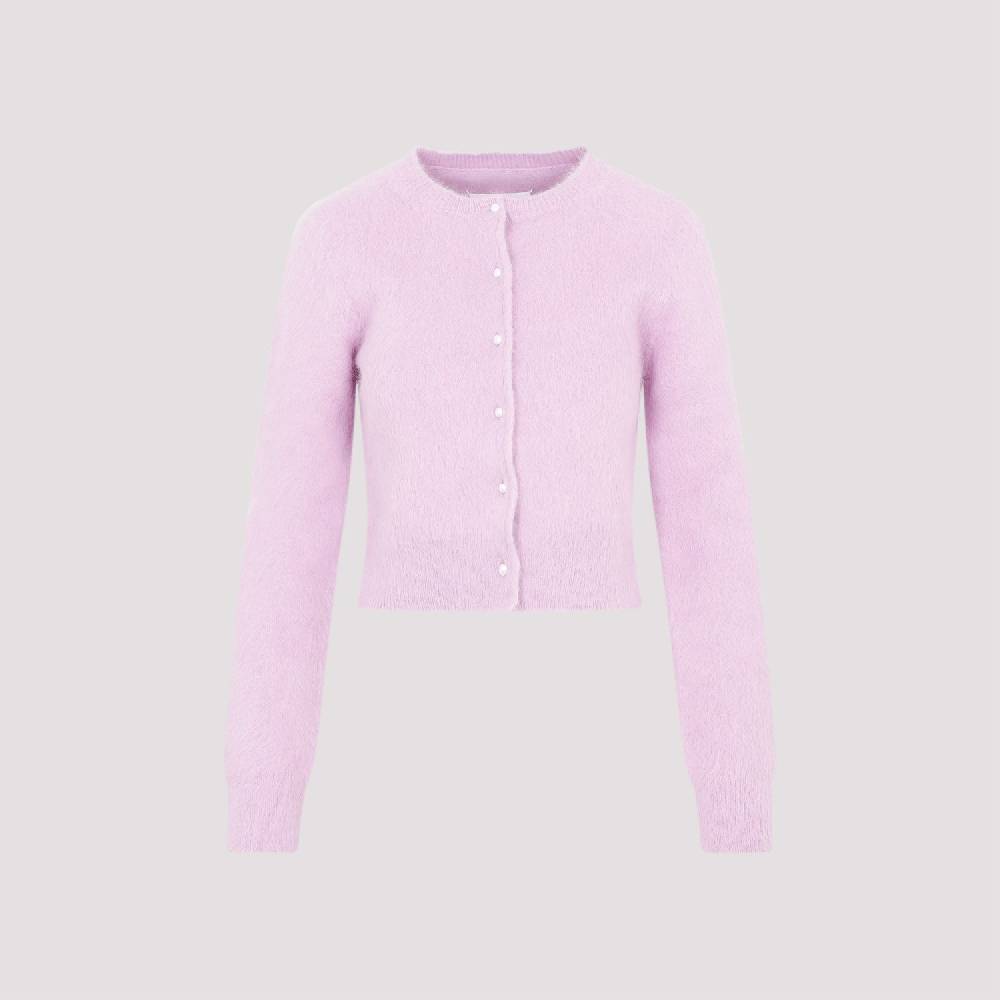 MAISON MARGIELA  Cardigan in Angora Rosa e Viola MAISON MARGIELA Vendite Flash