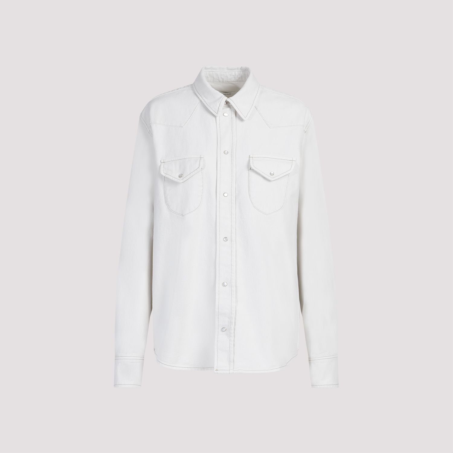 BALLY  Camicia Classica da Donna BALLY in Cotone Color Osso In Linea