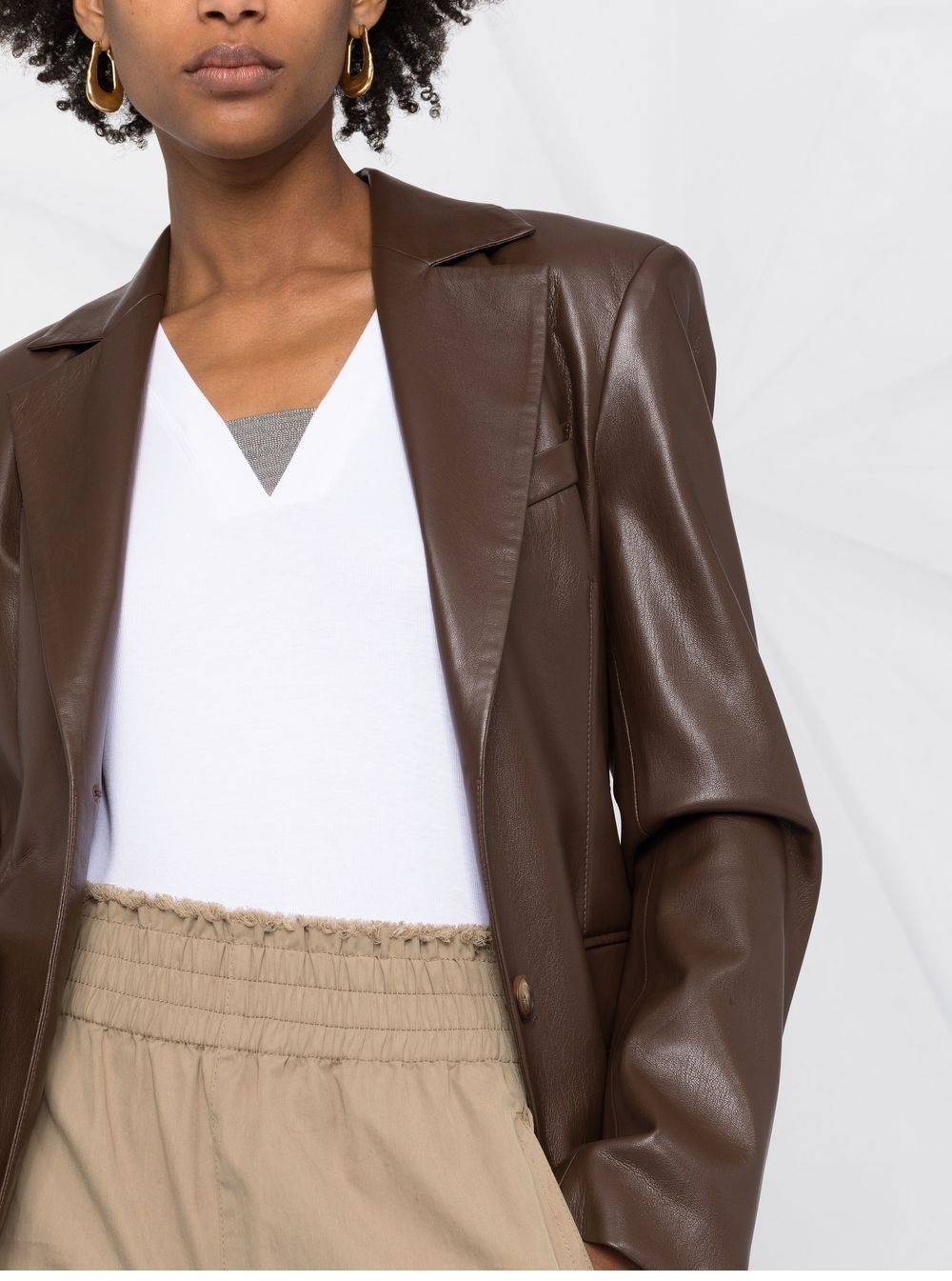 BRUNELLO CUCINELLI  Maglione Bianco Scollo a V BRUNELLO CUCINELLI da Donna Fino Al -60%