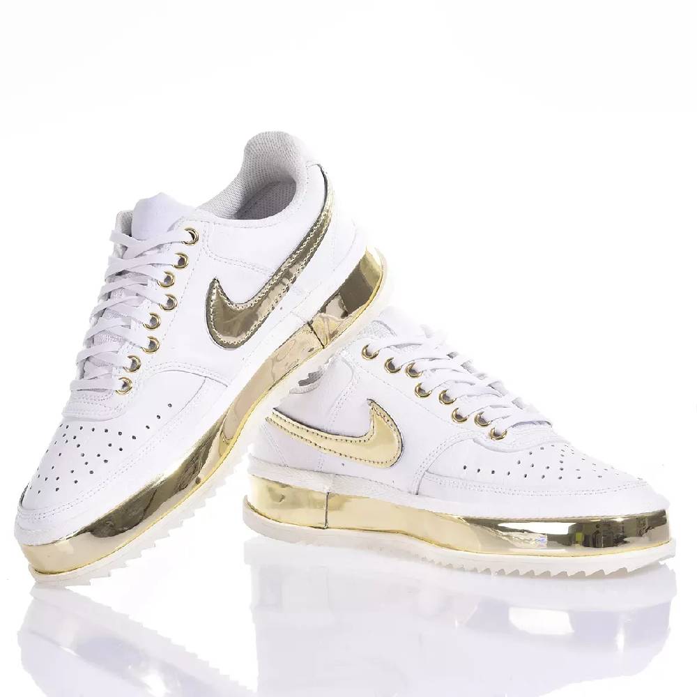 NIKE  Sneakers Nike Court Vision in Bianco Oro - Eco-Pelle Affare Del Giorno