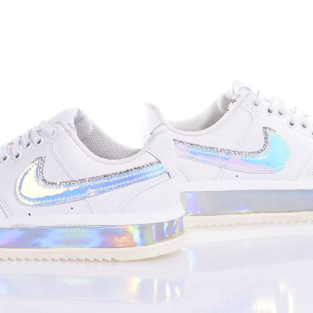 NIKE  Sneakers Nike Court Vision in Eco-Pelle - Bianco Multicolore Prezzo Ridotto