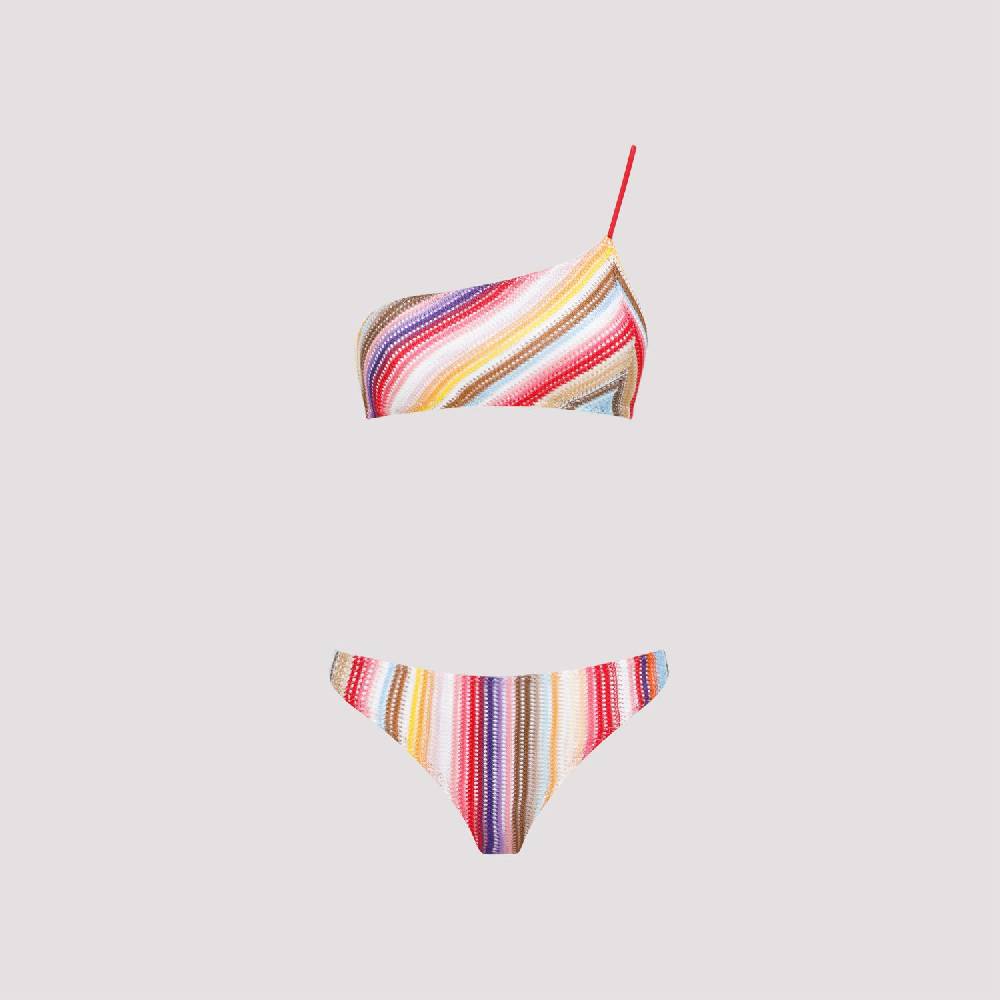 MISSONI  Bikini a Righe Monospalla Missoni in Viscosa Saldi