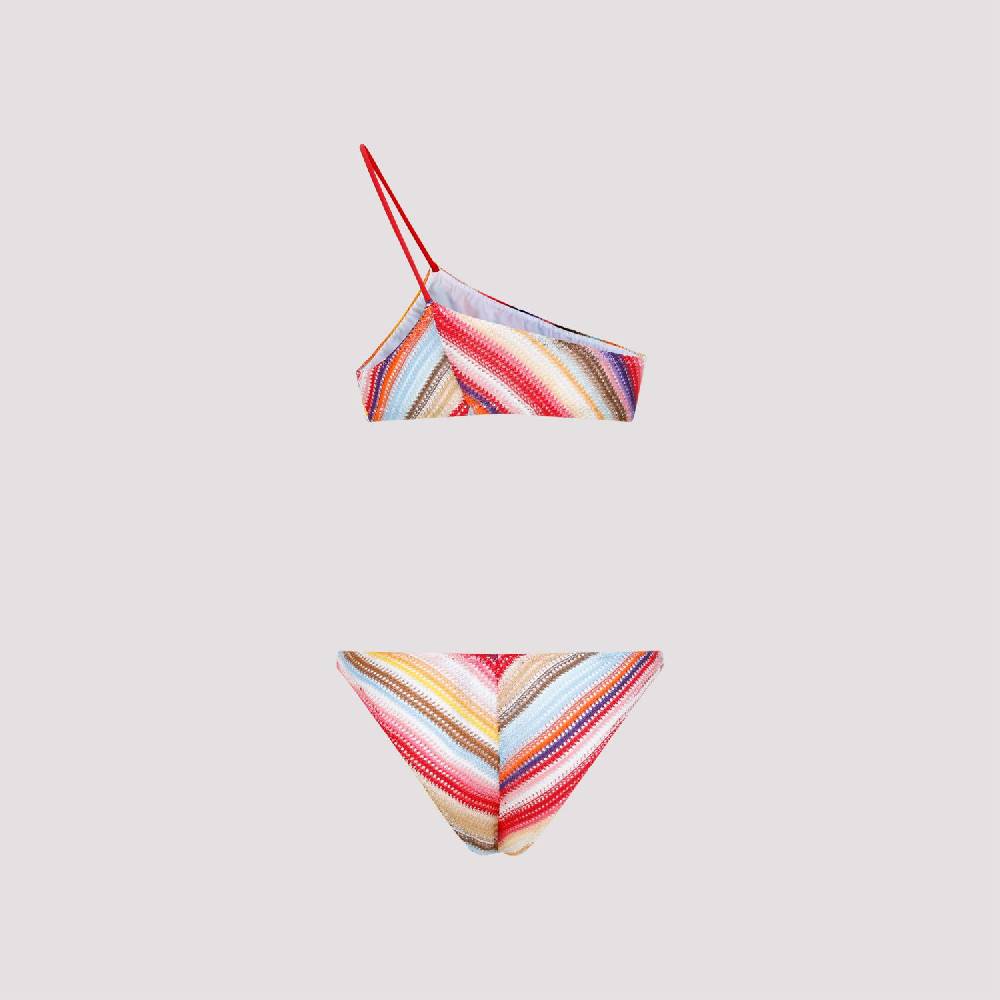 MISSONI  Bikini a Righe Monospalla Missoni in Viscosa Saldi