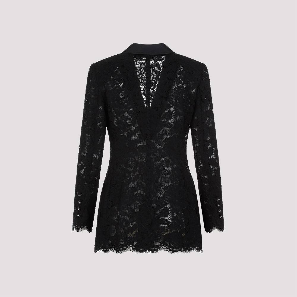 DOLCE & GABBANA  Giacca Pizzo Cotone Nero Dolce & Gabbana Offerte