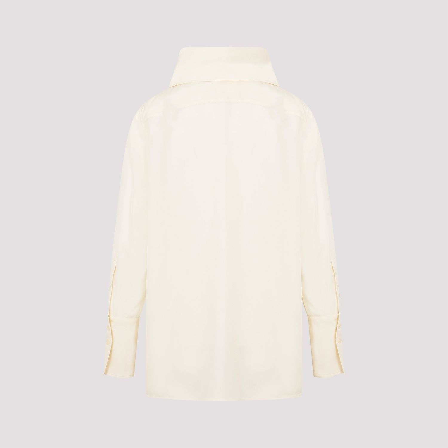 GIVENCHY  Blusa Givenchy in Seta Bianca con Fiocco Vendita Economica