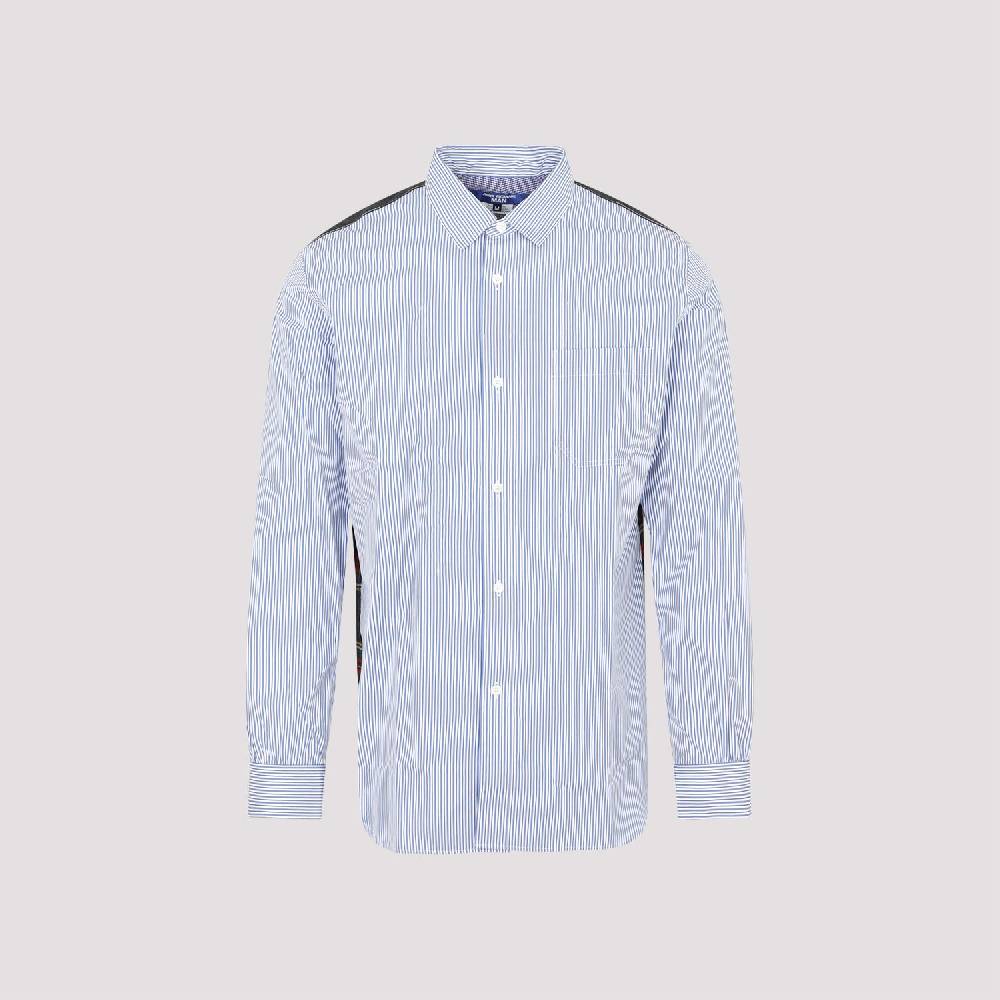 JUNYA WATANABE  Camicia Uomo Junya Watanabe Cotone Blu a Righe e Quadri 2025