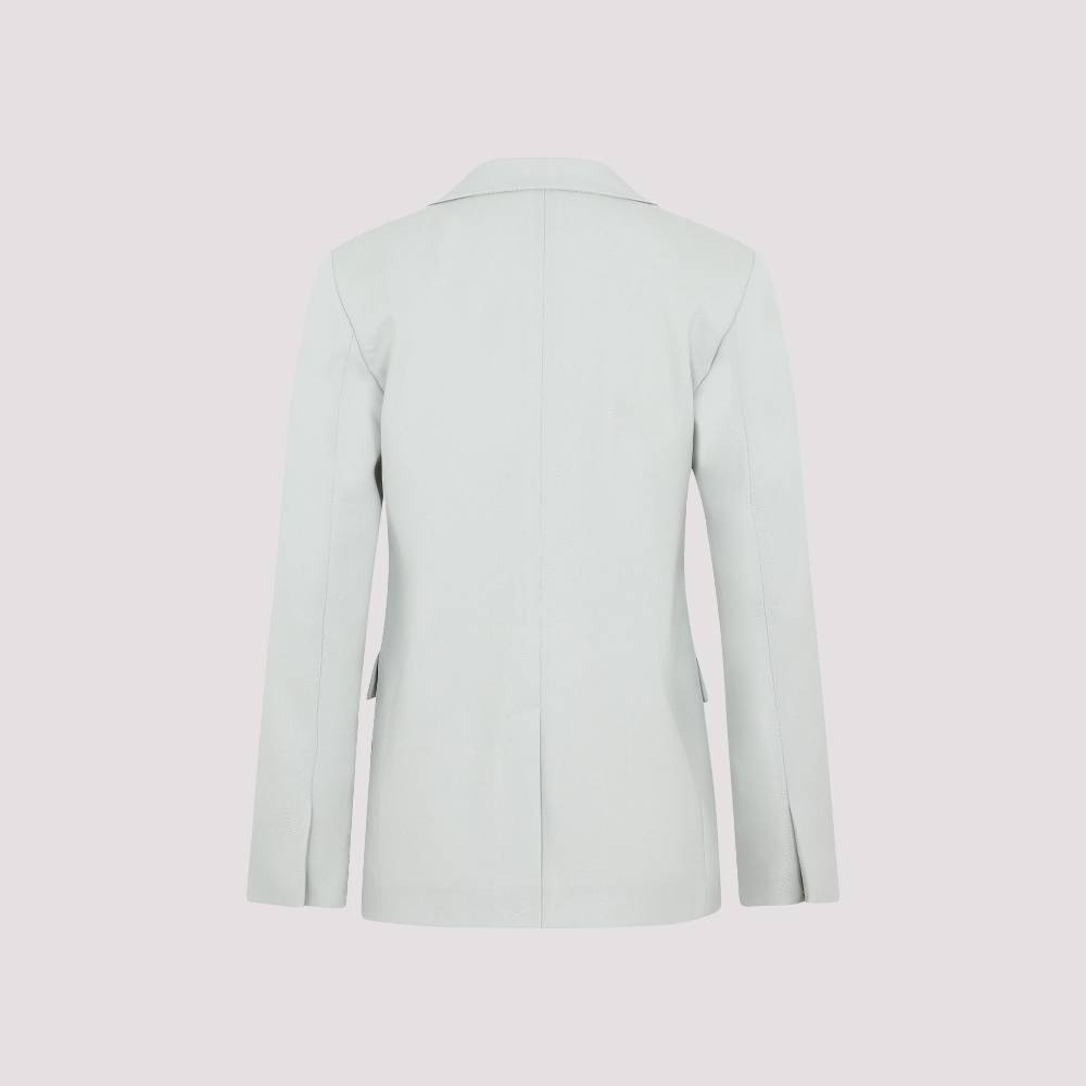 LANVIN  Blazer da Donna Verde Salvia in Lana Vergine LANVIN Italy