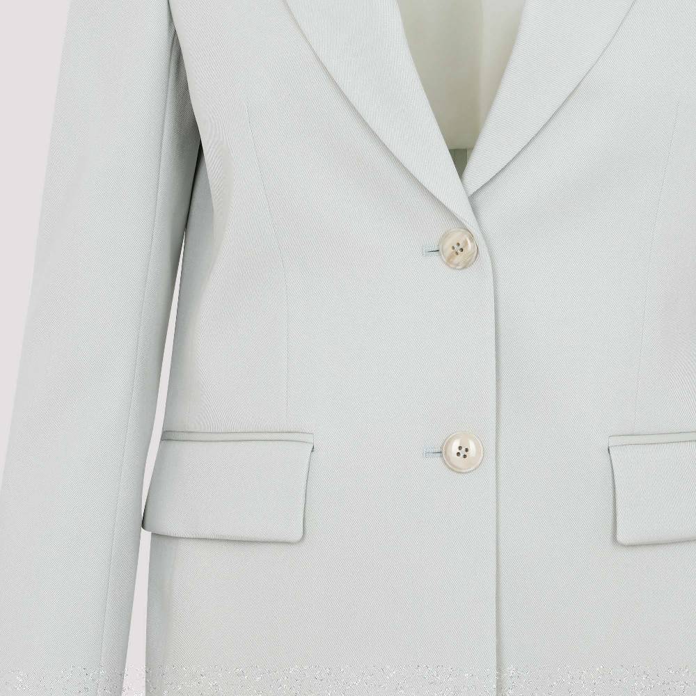 LANVIN  Blazer da Donna Verde Salvia in Lana Vergine LANVIN Italy