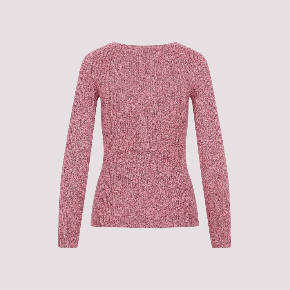 GABRIELA HEARST  Cardigan Misto Cachemire e Seta Rosa & Viola di Gabriela Hearst Italia