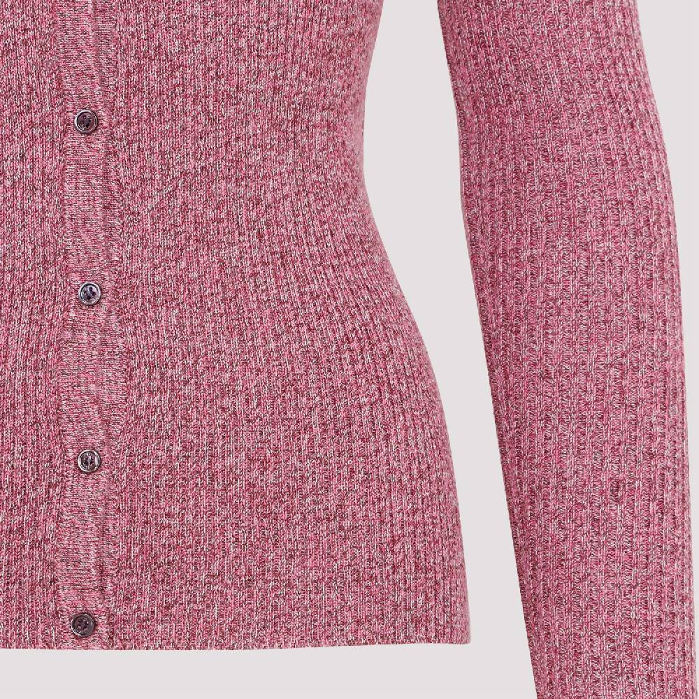 GABRIELA HEARST  Cardigan Misto Cachemire e Seta Rosa & Viola di Gabriela Hearst Italia
