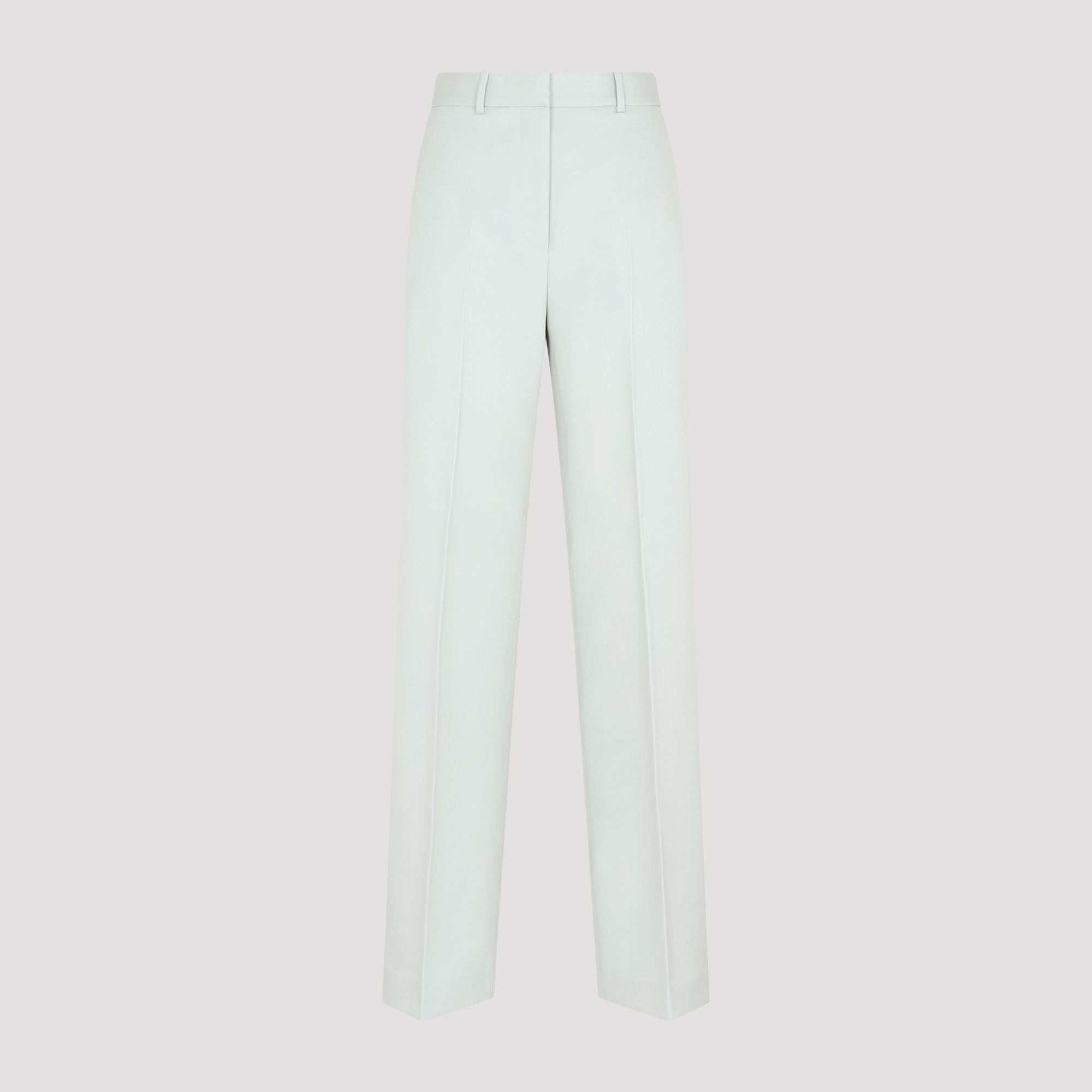 LANVIN  Pantaloni Larghi in Lana Verde Salvia Lanvin - Abbigliamento Donna 2025