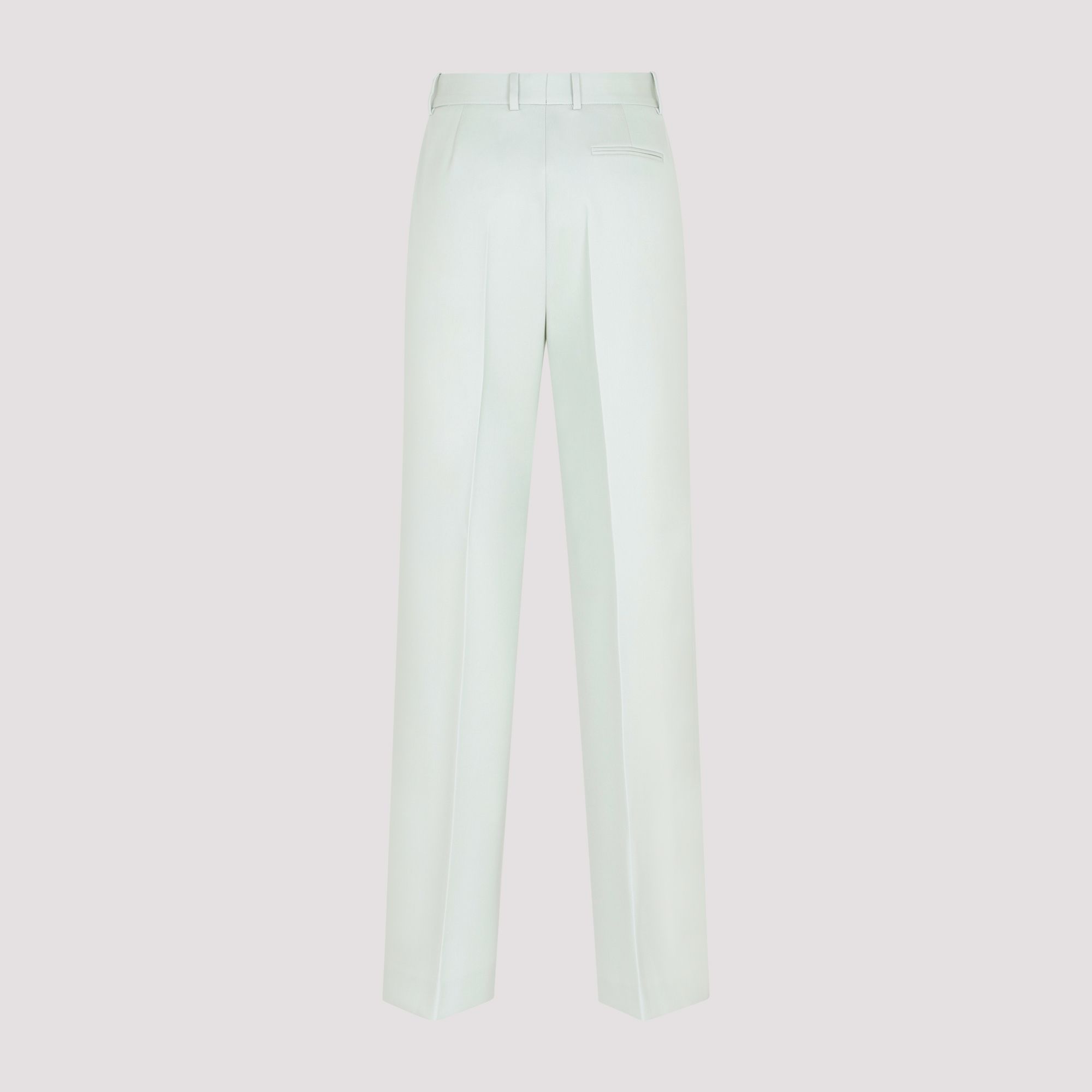 LANVIN  Pantaloni Larghi in Lana Verde Salvia Lanvin - Abbigliamento Donna 2025
