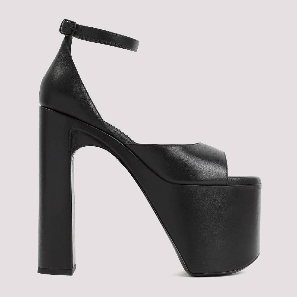 BALENCIAGA  Sandali con Tacco e Plateau Nero Balenciaga 16cm Spedizione Gratuita
