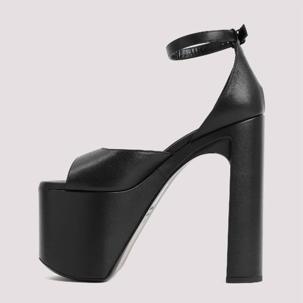BALENCIAGA  Sandali con Tacco e Plateau Nero Balenciaga 16cm Spedizione Gratuita