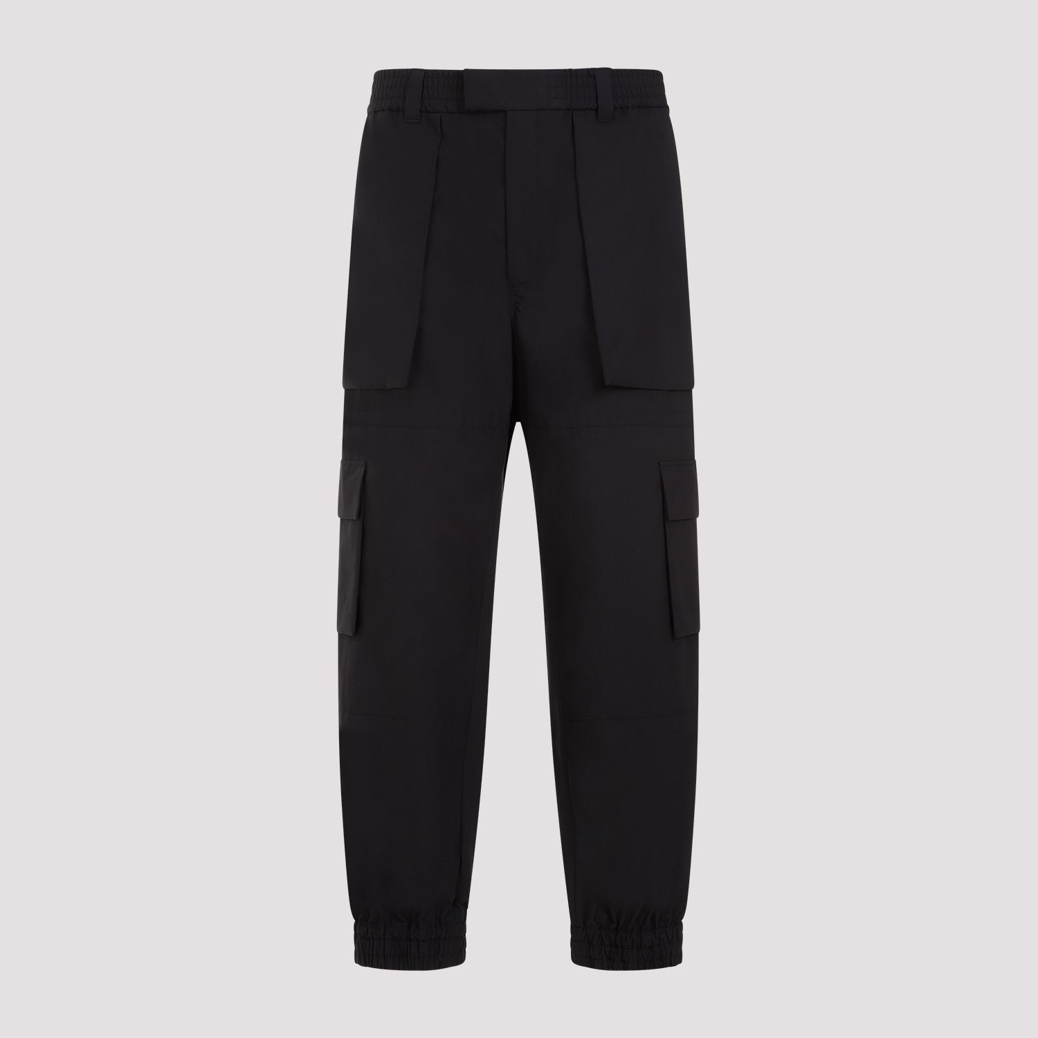 ALEXANDER MCQUEEN  Pantaloni Cargo Neri in Cotone da Uomo Alexander McQueen Qualità Garantita