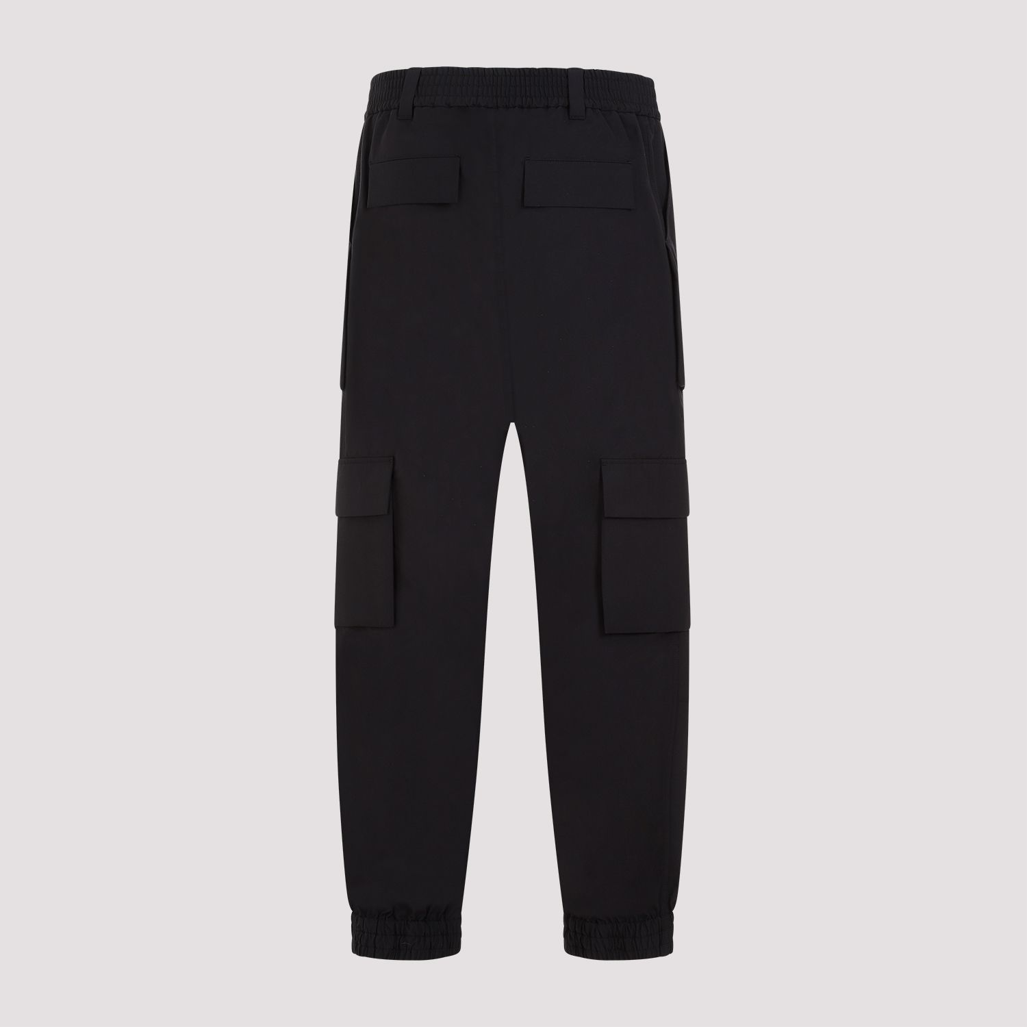 ALEXANDER MCQUEEN  Pantaloni Cargo Neri in Cotone da Uomo Alexander McQueen Qualità Garantita