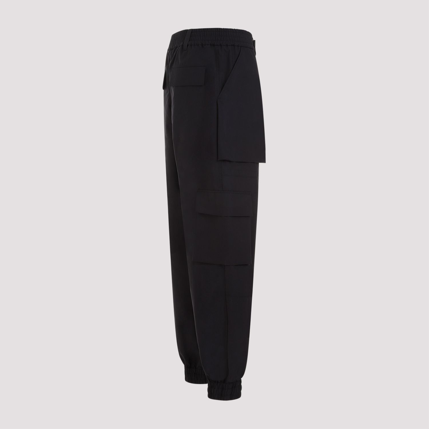 ALEXANDER MCQUEEN  Pantaloni Cargo Neri in Cotone da Uomo Alexander McQueen Qualità Garantita