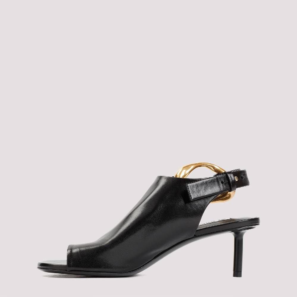 JIL SANDER  Décolleté Slingback in Pelle Nera Jil Sander con Tacco 5cm Shopping Online