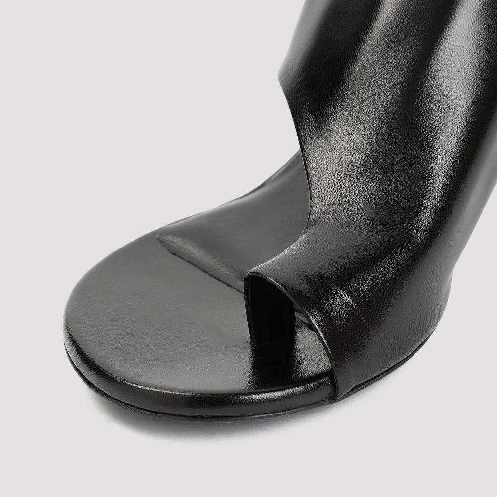 JIL SANDER  Décolleté Slingback in Pelle Nera Jil Sander con Tacco 5cm Shopping Online
