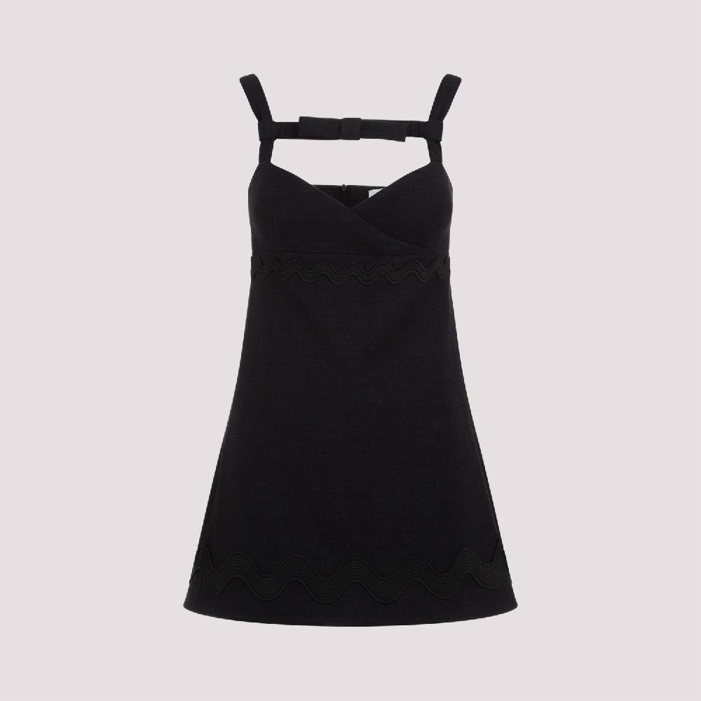 PATOU  Abito Mini Nero in Cotone con Fiocco PATOU Convenienza