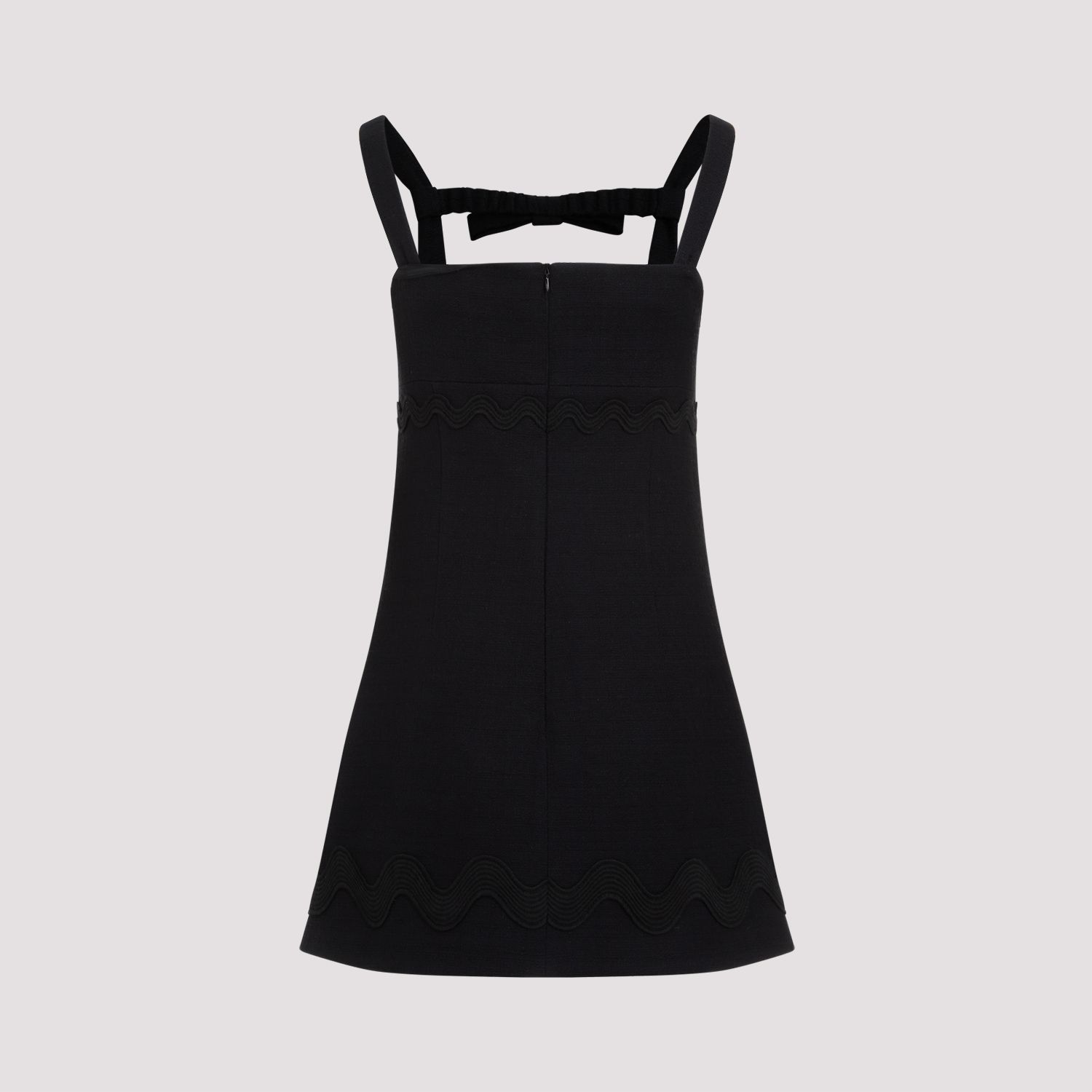 PATOU  Abito Mini Nero in Cotone con Fiocco PATOU Convenienza