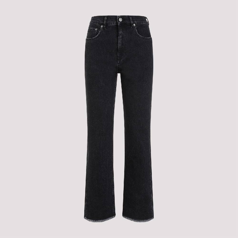 GOLDEN GOOSE  Jeans Svasati Cropped Cotone Nero Golden Goose Novità