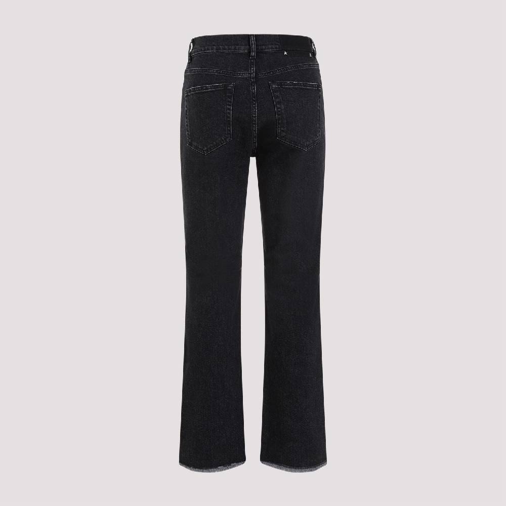 GOLDEN GOOSE  Jeans Svasati Cropped Cotone Nero Golden Goose Novità