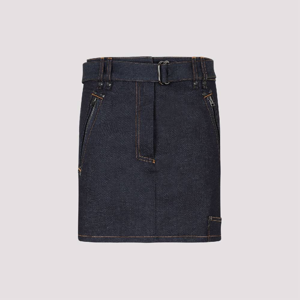 TOM FORD  Gonna Denim Blu in Cotone Misto Tom Ford Presa
