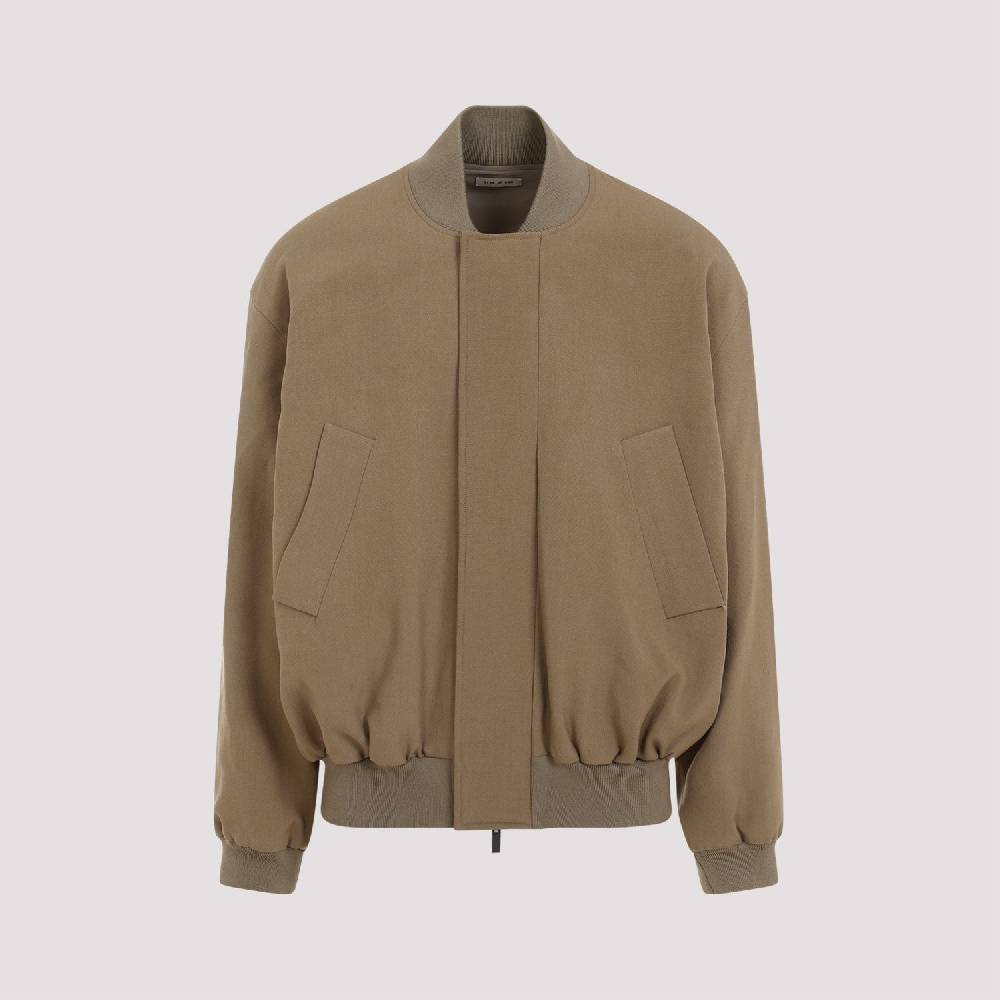 FEAR OF GOD  Bomber Uomo Lana Marrone Fear of God Sconto