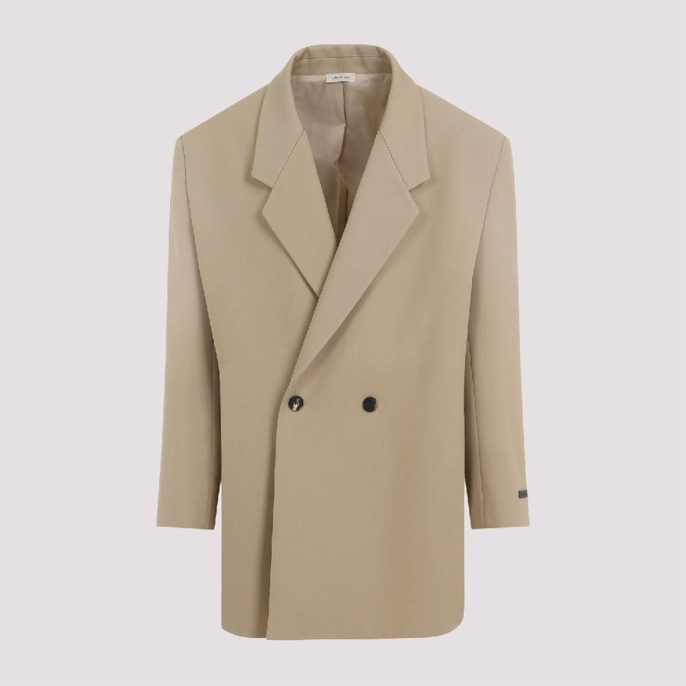 FEAR OF GOD  Blazer Beige in Lana e Cotone Fear of God | Giacche Uomo Online