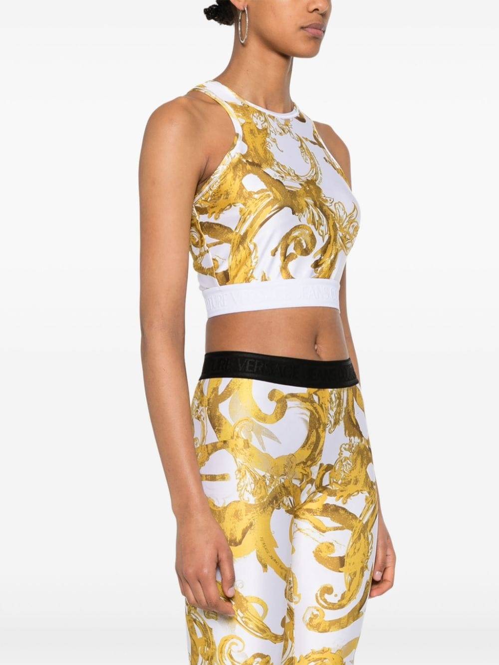 VERSACE JEANS COUTURE  Top Bianco Versace Jeans Couture per Donne Saldi