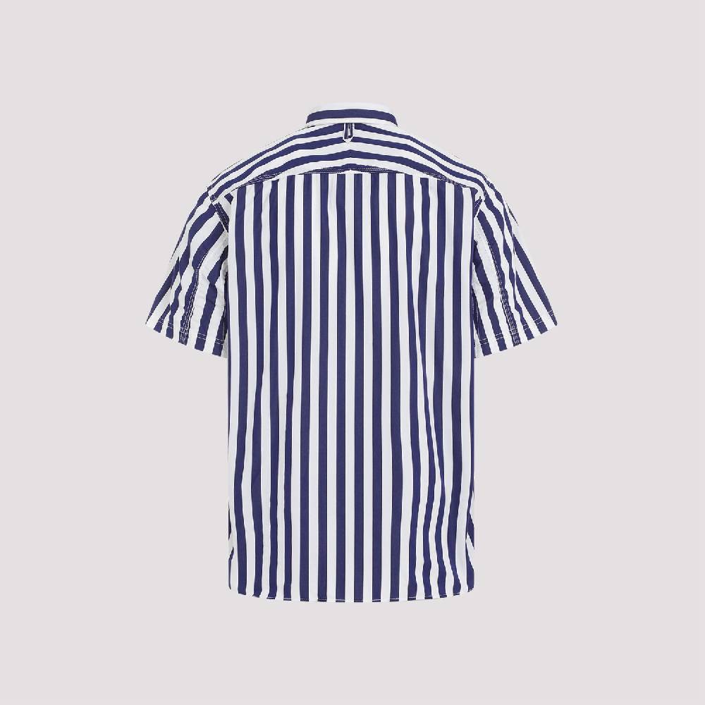 JUNYA WATANABE  Camicia a Righe Cotone Junya Watanabe - Bianco/Marina Offerte