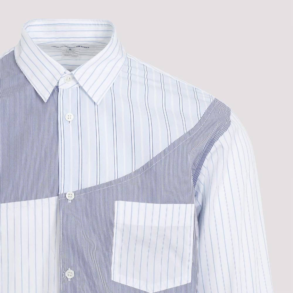 COMME DES GARÇONS SHIRT  Camicia Uomo Patchwork Blu in Cotone - COMME DES GARÇONS SHIRT Vendite Flash