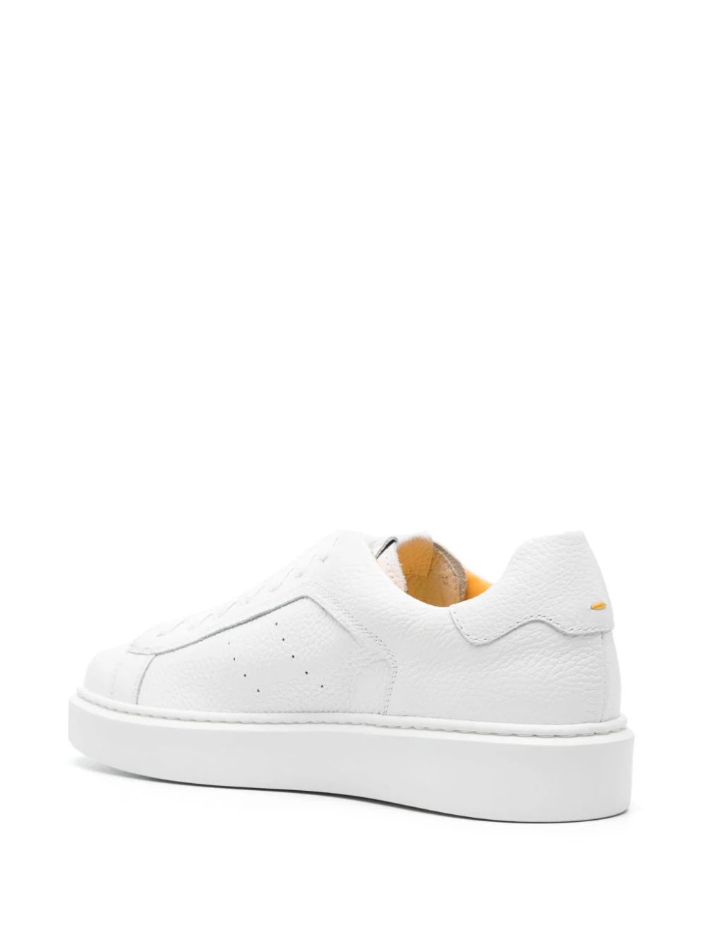 DOUCAL'S  Sneakers in Pelle Tumbled Doucal's - Scarpe Uomo Bianche In Saldo