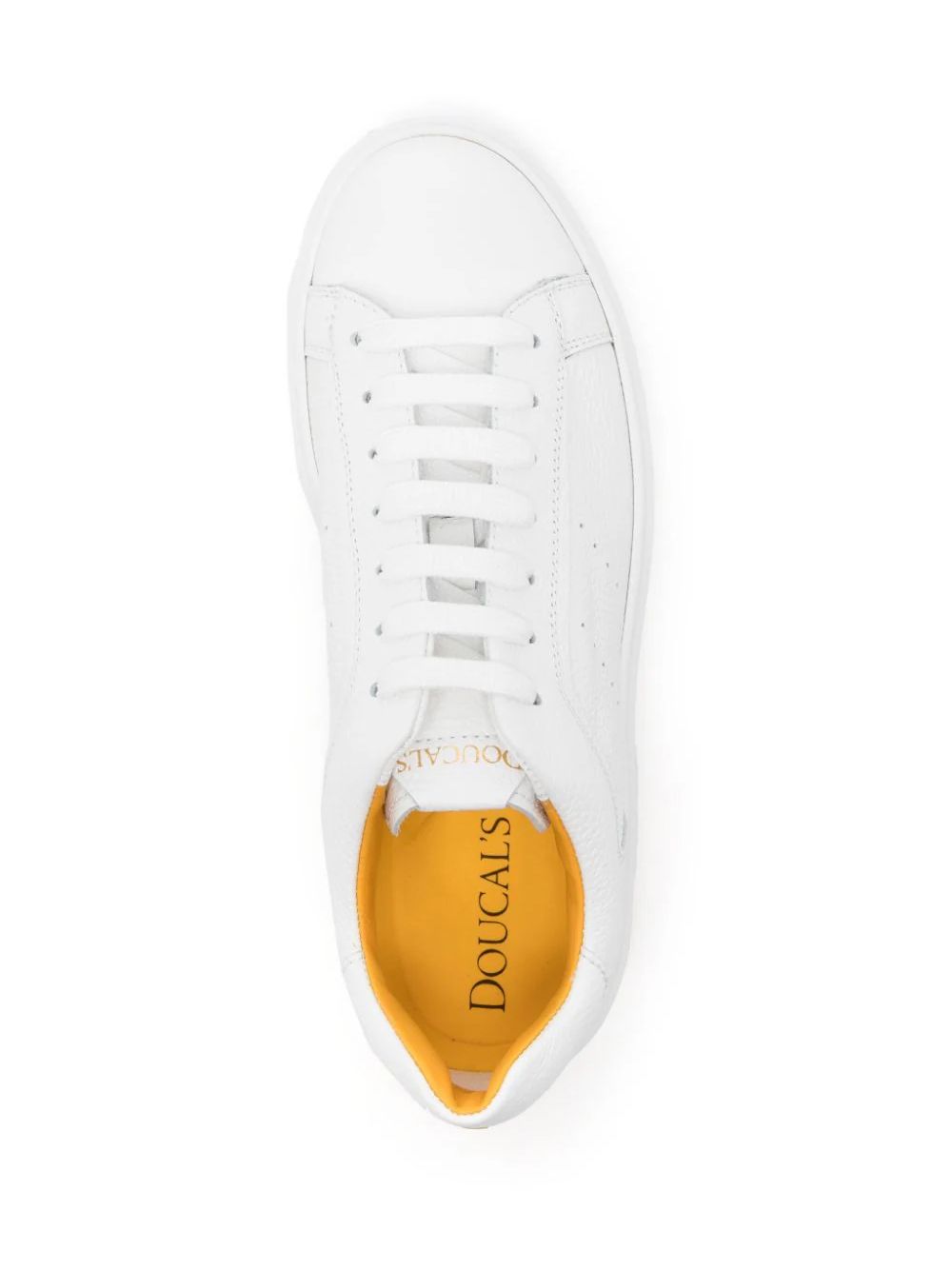 DOUCAL'S  Sneakers in Pelle Tumbled Doucal's - Scarpe Uomo Bianche In Saldo