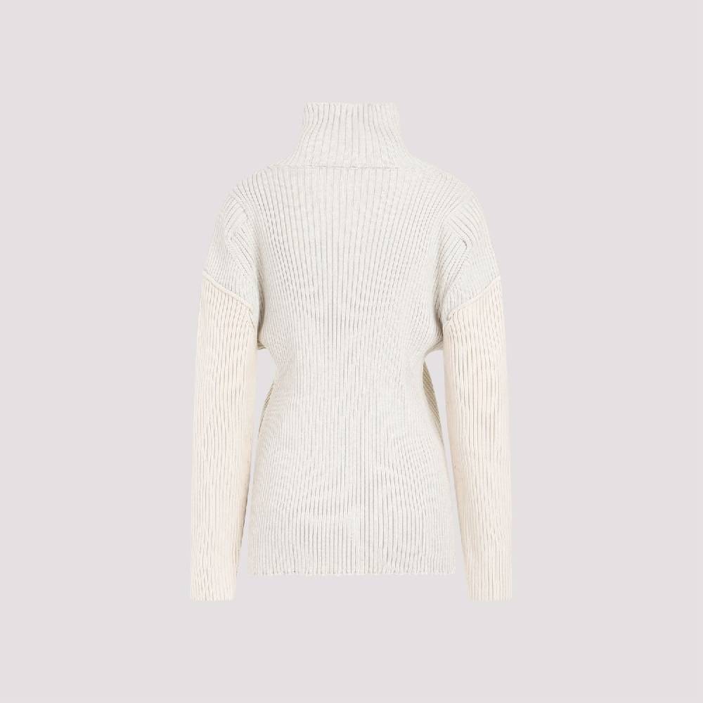 THE ROW  Maglia Costina in Cotone e Cashmere The Row - Nudo Nuova