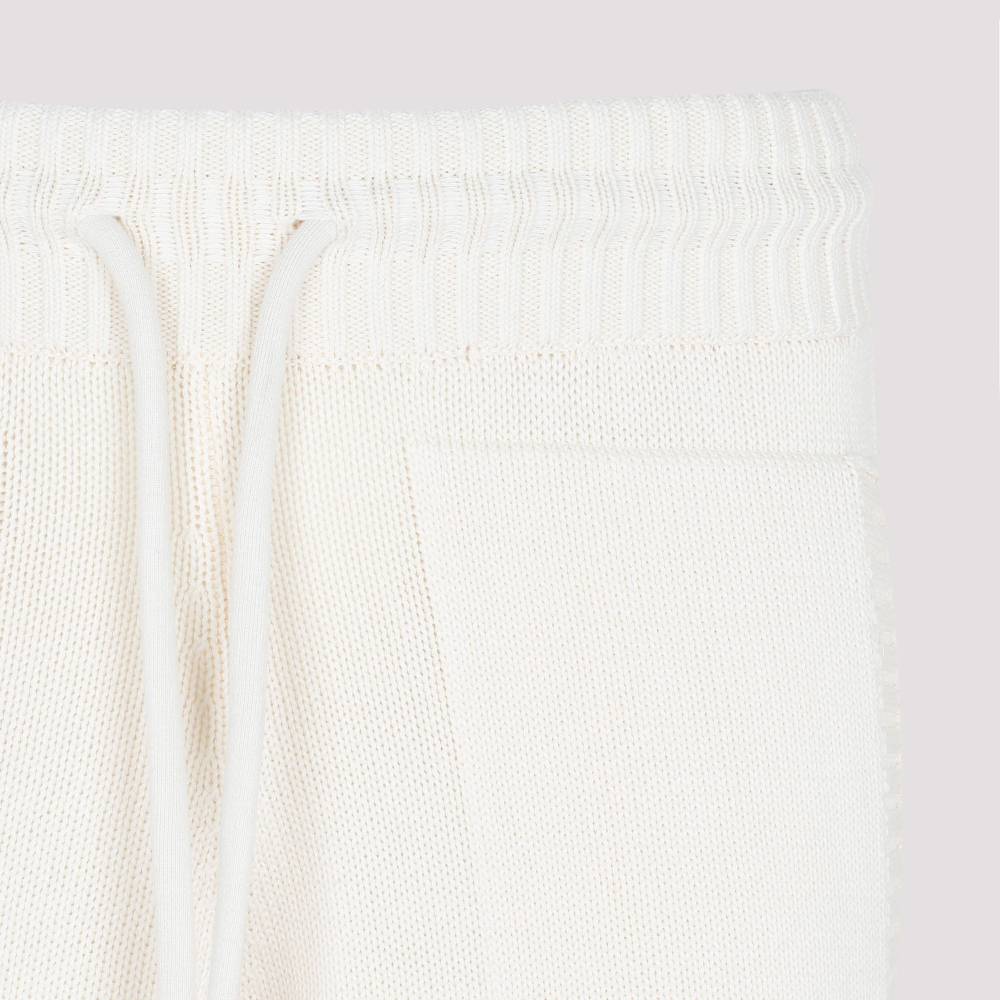 OFF-WHITE  Pantaloni Maglia Diag in Cotone Beige Off-White Moda