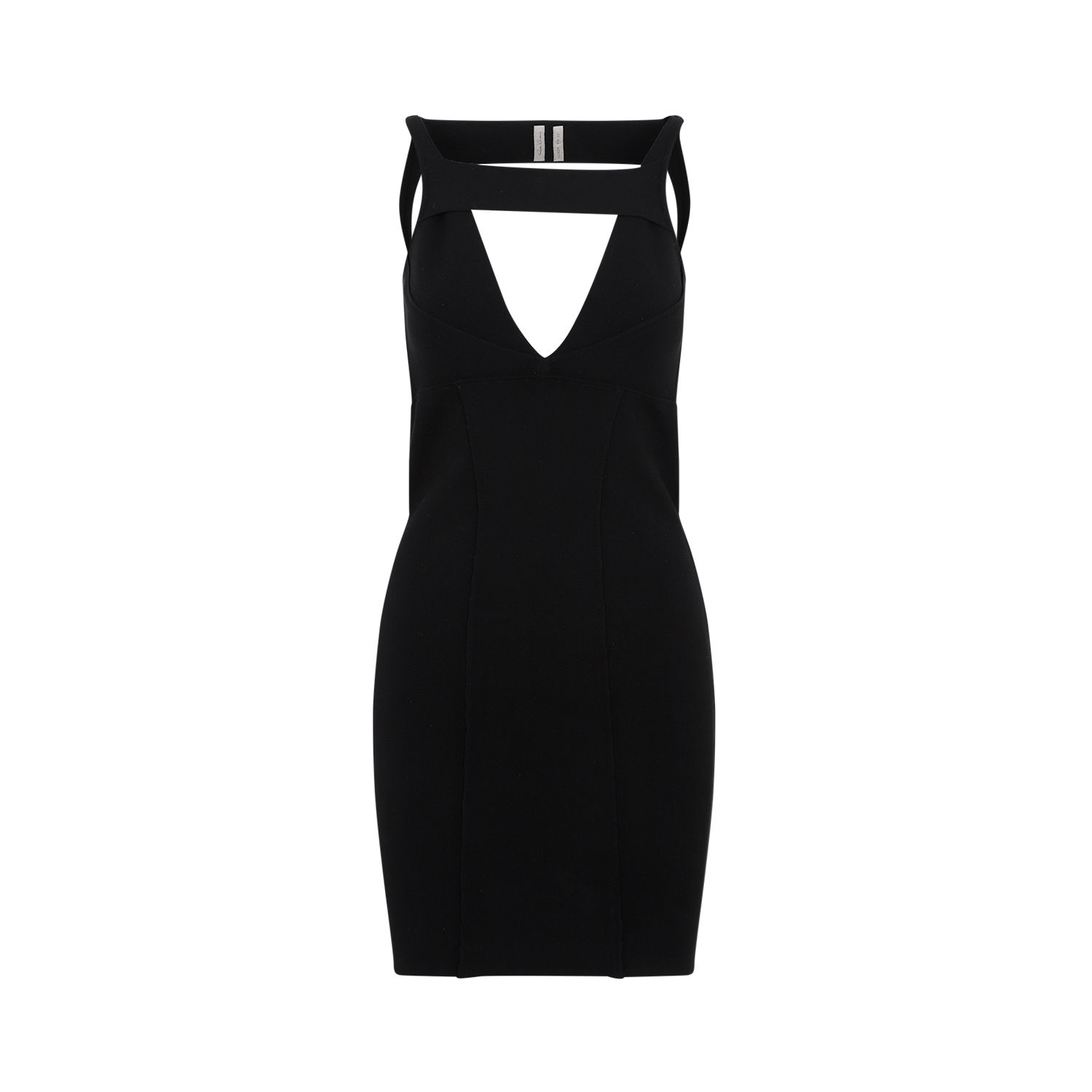 RICK OWENS Abito Mini Maglia Nero Senza Schiena Rick Owens - Mix di Viscosa