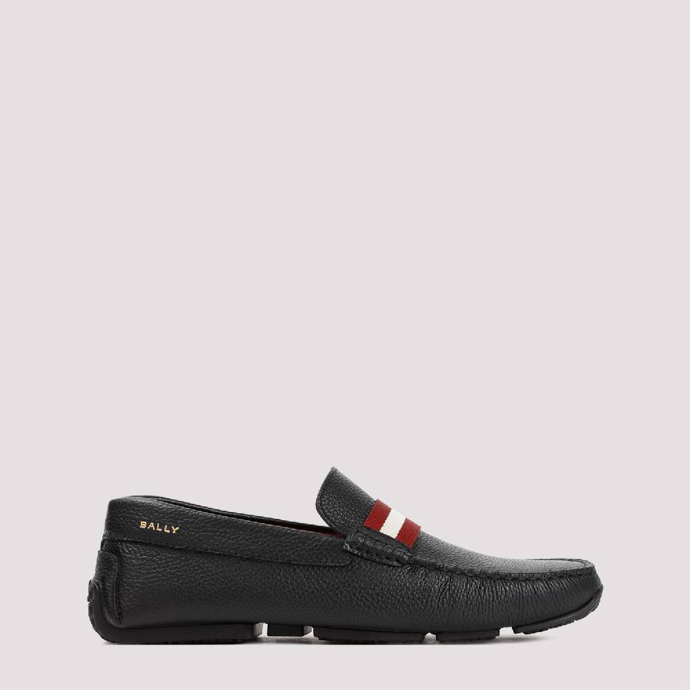 BALLY  Mocassini da Uomo in Vitello Nero Grana Bally Nuovo