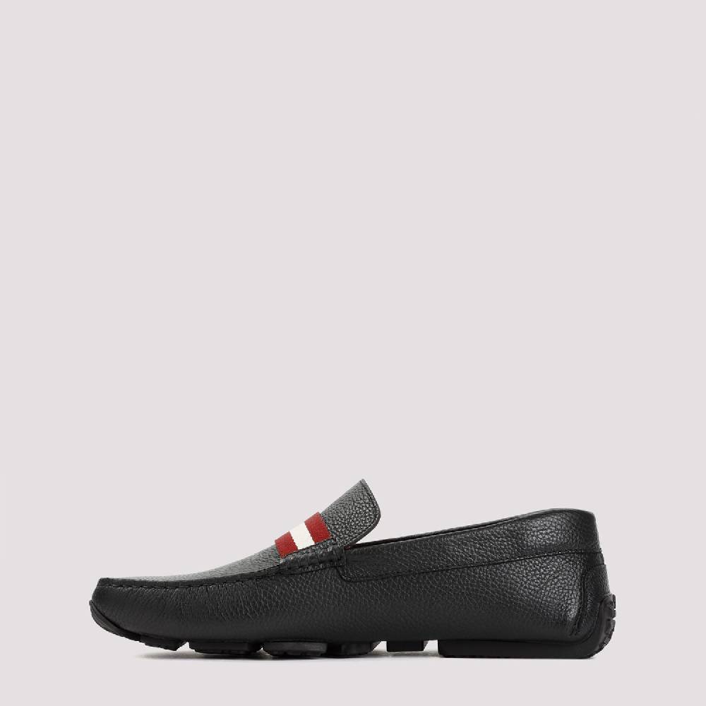 BALLY  Mocassini da Uomo in Vitello Nero Grana Bally Nuovo