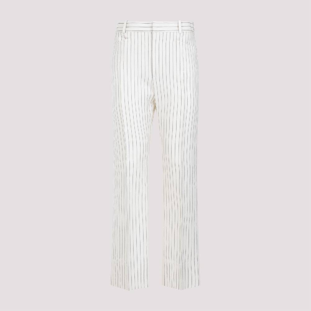 TOM FORD  Pantaloni a Righe con Vita Alta TOM FORD - Tonalità Nude & Neutre Vendita